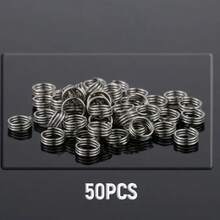 HUANQU 50個耐用金屬飛鏢彈簧鎖環，通用飛鏢桿保護固定環，替換裝飾飛鏢尾部配件 - 彩色 - 查看 2