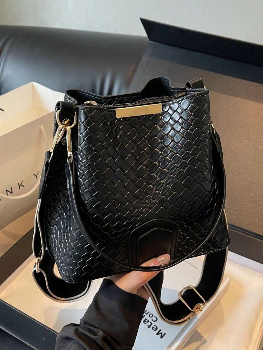 Leopard Print, Classic Vintage Women's Handbag With Premium Texture And Wide Strap, Shoulder Bag And Crossbody Bag For Work, Going To The Office, Dates, Shopping, Sophisticated Urban Everyday Bag - 熒光色 - 查看 1