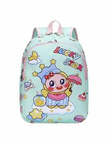 1pc Kindergarten Backpack For Girls, Cartoon Design, Lightweight Double Shoulder Bag For Preschool/Kindergarten Entry - A - View 16