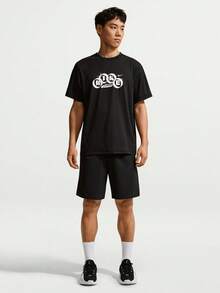 Nike 男款 AS M NK DF HYVERSE GFX SS TOP 短袖 T-Shirt 針織無領短版 TIF2788-010 - 黑色 - 查看 6
