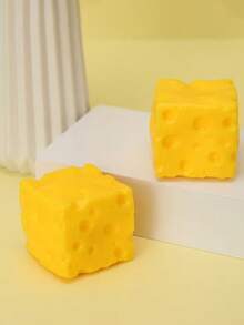Cheese Shaped Decorative Ornament, Desktop Bedroom Decor, Creative Birthday Gift, Holiday Gift - Multicolor - View 2