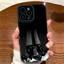 Elegante funda para teléfono con diseño de traje, compatible con fundas para iPhone de Apple. Fabricada en TPU, ofrece protección contra golpes y caídas. Perfecta para quienes buscan durabilidad y elegancia en sus accesorios para el móvil. - Gris - Ver 1