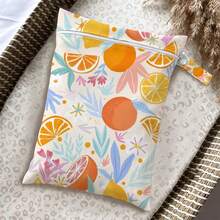Cute Summer Fruit Print Wet Dry Separation Swimming Bag, Girly Beach & Pool Pouch, Lightweight Travel Storage Organizer - Multicolor - View 54