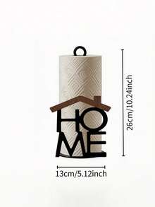 Creative HOME Letter Vertical Paper Towel Holder, Wooden Roll Paper Rack, Universal Home Kitchen Dining Table Living Room, No-Drill Desktop Paper Towel Storage Rack, Nordic Luxury Desktop Decor Ornament - Multicolor - View 8