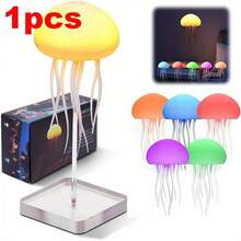 Jellyfish Night Light RGB Ambient Light, USB Rechargeable Bedside Lamp, Gradient Color Changing, Dynamic Tentacle Jellyfish Aquarium Atmosphere Light, LED Room Decor Light, Christmas Birthday Gift, Suitable For Girls And Boys - 1PC - View 13