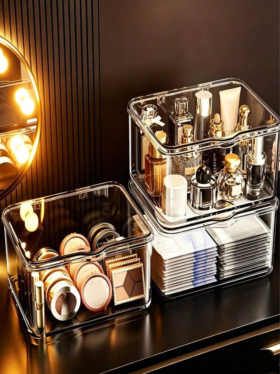 Kotak Penyimpanan Laci Meja Akrilik Transparan Kapasitas Besar, Cocok untuk Menyimpan Kosmetik dan Masker. Dapat Digunakan sebagai Kotak Penyimpanan Lipstik yang Dapat Ditumpuk, Pengatur Alat Tulis Kantor. Cocok untuk Ruang Tamu, Ruang Makan, Dapur, Kamar Tidur, Kantor, Cocok untuk Kantor, Rumah, Pertemuan Keluarga, Pernikahan dan Perayaan Hari Raya.