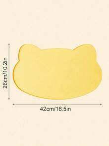 1pc Silicone Pet Feeding Mat, Waterproof Anti-Slip Anti-Splatter Design, Keeps Feeding Area Clean, Easy To Clean, Suitable For Cats And Dogs, Fits Various Bowl Sizes, Helps Keep Floor Dry And Clean - Multicolor - View 3
