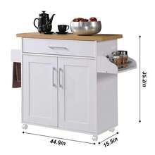 Storage Islands & Carts - White - View 6