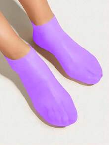 1-3pairs Silicone Moisturizing Foot Socks, Effective Foot Care, Prevent Cracked Heels, Remove Dead Skin, Elastic Foot Socks, All-Day Moisture Locking, Prevent Dryness, Odorless, Easy To Wear And Remove, Soft And Comfortable Material. - Multicolor - View 5