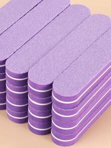 20 Piece Purple Nail File Set, Matte Cushioned Nail Art Sponge Tool, Portable Nail File For Hand And Foot Care Beginners, Easy To Operate Nail Tools - Multicolor - View 11