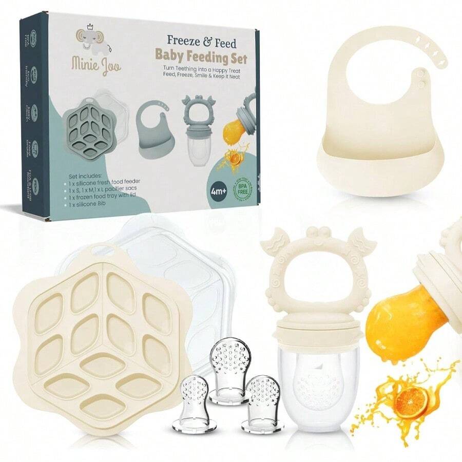 Baby Food Container - Beige - View 1