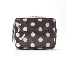 1 pieza Monedero mini de moda con estampado de lunares, bolsa de almacenamiento de contraste de colores para lápiz labial y auriculares, bolsa de almacenamiento pequeña portátil, almacenamiento en el hogar, puede contener lápiz labial, polvo, auriculares, tarjetas, etc., adecuado para el uso diario, viajes, uso personal o como regalo - Multicolor - Ver 10