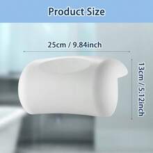 Bath Pillow Bathtub Pillow Bath Pillows For Tub Head And Neck Support Waterproof Bath Tub Pillows With Strong Non-Slip Suction Cups Relaxing Bath Accessories For Soaking Spa White - White - View 3