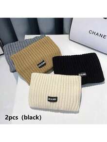 1/4 Piece Women's Knitted Thick Winter Headband - Fashionable Minimalist Sweet Style, Soft Comfortable Stretchy Headband, Suitable For Daily Wear/Color Difference Is Normal Phenomenon - Multicolor - View 11