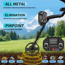 Detector de Metales Treasure Hunter MD4030 Pro Profesional Pinpointer de Oro Detector Subterráneo de Alta Sensibilidad Detector de Tesoros - Negro - Ver 7