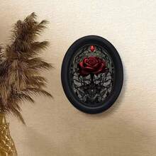 1pc Vintage Oval Photo Frame - Wall Mounted Photo Frame, Can Be Manually Transferred, Country Style Suitable For Living Room, Bedroom, Kitchen - Holiday Decoration - 16 - View 7