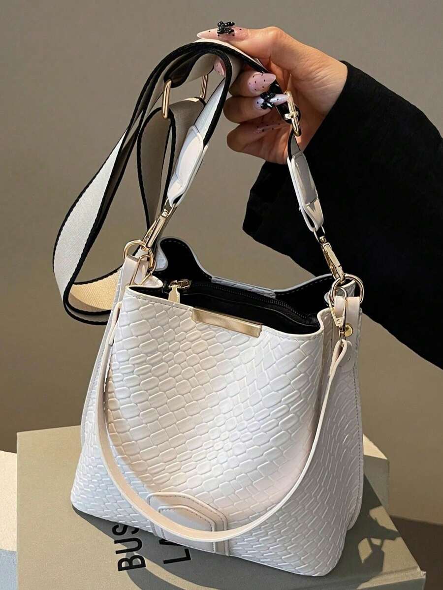 Leopard Print, Classic Vintage Women's Handbag With Premium Texture And Wide Strap, Shoulder Bag And Crossbody Bag For Work, Going To The Office, Dates, Shopping, Sophisticated Urban Everyday Bag - 明亮 - 查看 1