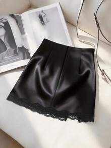 Women Skirts - Olive Green - View 3