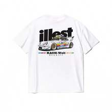 Camisetas de manga corta originales de coche modificado SMSG RWB 2026 para niños, camisetas de algodón para hombres y mujeres, camiseta de verano - Blanco - Ver 1