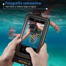Marine - Funda Impermeable para telfono IP68 tamao estndar Funda Flotante Impermeable para telfono - Imprescindible para Viajes en cruceros de Playa - Black/Hi - Vis Yellow - black/Amarillo de alta visibilidad - Ver 5