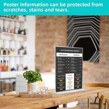 1/3pcs,Double-Sided Photo Frame Transparent Pull-Out Standing Sign Holders - Clear Acrylic Desktop Display Stands For Weddings, Graduation Ceremonies, Restaurants, Offices, Parties - A4 And A5 Sizes, Durable And Easy To Use, Event Signage - A - View 6