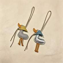 Lucky Little Duck Yellow Duck Pendant, Bag Charm Keychain, Clothing Accessory - Multicolor - View 2