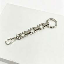 1 pieza Cadena de extensión de bolso de mano cuadrada gruesa, accesorio de reemplazo de correa de bolso estilo cadena gruesa con broche de gancho y anillo de resorte, accesorio decorativo universal de correa de bolso cruzado para bolso de hombro DIY - Multicolor - Ver 11