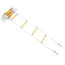 YUNRUX Fire Escape Ladder With 2 Carabiners, Rope Ladder, Fireproof Rescue Ladder 12m Up To 200KG - C - 查看 8