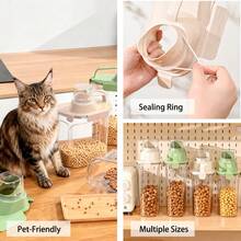 1pc 2000ml/2500ml/3000ml Multi-Function Pet Food Storage Container - Dry & Wet Pet Food Airtight Moisture-Proof Canister With Visible Scale Markings And Built-In Ruler For Precise Portioning, Durable Structure For Long-Term Use, Ideal For Home Storage - Multicolor - View 10