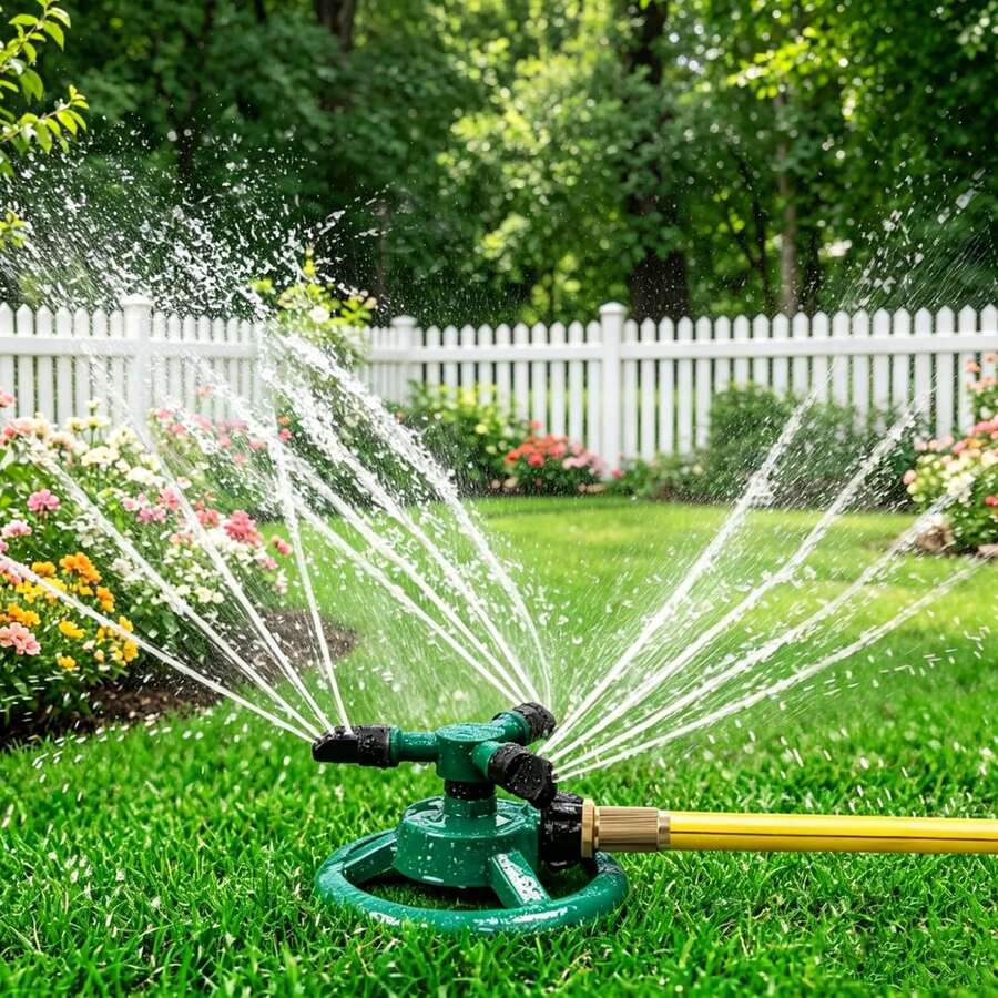 Sprinklers For Yard, Rotating Lawn And Garden Sprinkler For Large Area Coverage, Yard Sprinklers For Kids And Pets Playing