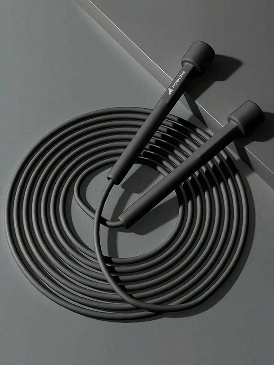 Powcan Adjustable Jump Rope, Unisex, Suitable For Aerobic Fitness, Gym Workout, Made Of PVC With Plastic Handles, Lightweight & Fast For Outdoor Fitness, Sports Training And Competition