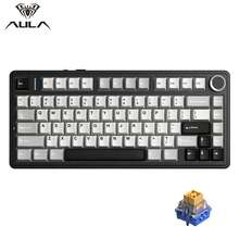 AULA F75HE Mechanical Keyboard With 2.4G/Bluetooth/5.3 Wireless Connectivity, Hot-Swappable, RGB Backlight, Multi-Function Knob, 4000mAh Battery, And 8K Polling Rate For Gaming - View 14