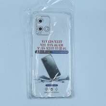 Compatible With Vivo Phone Case Transparent Anti-Drop Shell 1.5mm Thickened Air Cushion Airbag Case Full Coverage Anti-Collision High Definition Transparent Phone Protective Shell, Camera Lens And Screen Raised Protection Precise Cutouts Transparent Air Cushion Phone Case Four Corners Thickened Air Cushion Anti-Drop Shell - Clear - View 41