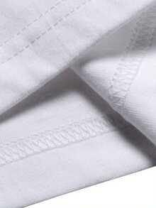 Camiseta  hombre, capa base casual  top deportivo cómodo, con diseño de mochila  motocicleta. - Blanco - Ver 3