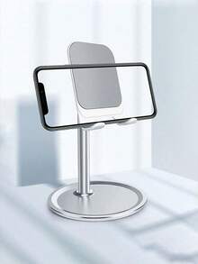 Height Adjustable Metal Phone Holder/Tablet Stand, Suitable For Desktop, Portable Display Stand, 360 Degree Rotating Adjustable Tablet Stand, Weighted Metal Base - View 8