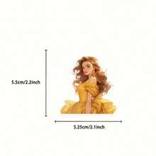 50pcs Fantasy Princess Girl Sticker Decals, Fairytale Royal Character Fashion Dress Mermaid Snow Queen Graphic Stickers For Laptop Phone Case Scrapbook Journal DIY Decor - Multicolor - View 7