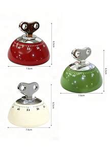3/2/1pc Magnetic Mechanical Timer, No Battery Required, Suitable For Kitchen Cooking, Baking And Studying, Back To School Season Gift, Perfect For Moms - Multicolor - View 20