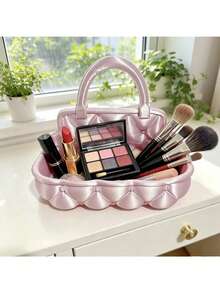 1pc Desktop Jewelry Storage Basket, Suitable For Rings, Necklaces, Earrings. Handbag Style Design. Gift For Women - Suitable For Vanity, Sink And Bedroom. - Multicolor - View 12