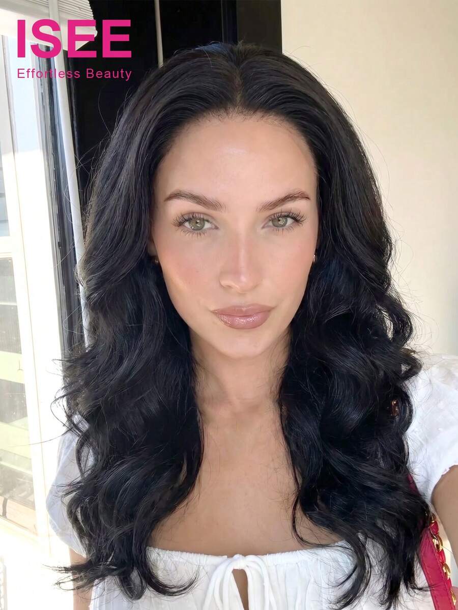 ISEE Hair Wear Go kleberfreie Body Wave 9x6 M-Cap Lace Perücke, vorbleicht, vorgeschnitten, vorgereinigt Haaransatz, 16-26 Zoll, 180% Dichte, natürliche Farbe, echte Echthaar Perücke für den täglichen Gebrauch für Frauen - SNatural - Übersicht 1