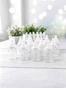 1/12pcs Creative Pacifier Shaped Candy Jars, Baby Shower Mini Pacifier Bottle Boxes With Lids, Small Item Storage Containers, Gift Storage Boxes For Candy, Cake, Chocolate Display, Suitable For Home, Wedding, Baby Shower, Valentine's Day, Easter, Thanksgiving - Baby Bottle - View 13