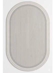 Chilai Home Modern Kitchen Rug- Minimalist Digital Print Floor Mat for Living Room & Bedroom Rug, Machine washable, Made in Turkiye 80x200 cm, 80x300 cm,100x200 cm, 120x180 cm - 淺灰色 - 查看 2