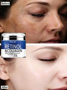 Collagen Cream With Retinol And Hyaluronic Acid, Day & Night Face Moisturizer - Multicolor - View 3