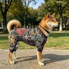 All-Season Pet Tattoo Jumpsuit, Cute And Fun Four-Legged Pet Dog Cat Clothes, Personalized Pet Dress-Up Apparel - Multicolor - View 5