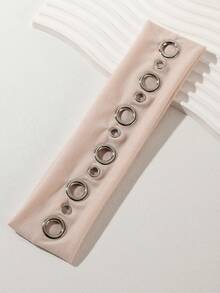 1件甜酷女孩Y2K街頭金屬孔眼髮箍，龐克風，適合日常穿搭、拍照裝飾與造型 - 彩色 - 查看 14