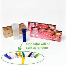 創意手捲菸具套組：風味捲紙 + 隨機可重複使用吸嘴 + 紙濾嘴組，手捲菸套裝，多種口味可選 - 查看 15