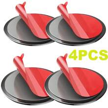 2/4/8pcs Car Dashboard Phone Mount Sticker - Strong Suction Cup Glue Tray Base For GPS & Mobile Phones, Universal Vehicle Accessories Dashboard Installation Organizer Set - A - View 10