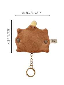 Cute Plush Platypus Data Cable Organizer, Earphone Cable Management, Charging Cable Storage With Keychain, Compact Multi-Functional Cable Organizer For Home, Suitable For Organizing Earphone Cables, Data Cables And Charging Cables. Also Can Be Used As Desktop Decoration, Spiral Design, Exquisite Craftsmanship, Home Essential. Family, Office, Travel Essential. Holiday Gift, Great Gift For Girls, Birthday Gift, Teacher's Day Gift, Back To School Essential, Daily Necessity - Multicolor - View 10