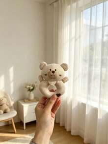 1pc Unisex Baby Rattle Toy With Crinkle Paper And Bell, Suitable For Newborn Grasping Training, Newborn Gift - 彩色 - 查看 8