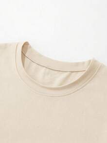 1pc Men's Short Sleeve T-Shirt, Exquisite Design, Essential For Summer, Easy To Match, Showcase Your Style - Apricot - View 8