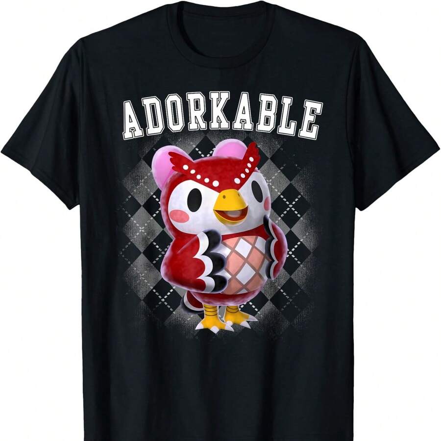 N1intendo Animal CrO1SSing Celeste Adorkable Graphic T1S1Hirt T1S1Hirt - Negro - Ver 1